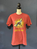 Let It Be Bee Graphic T-Shirt – Crimson Unisex Medium – Colorful Bee Sunshine Tee