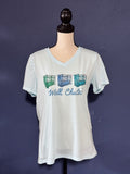 Well Chute! Graphic T-Shirt – Light Blue Women’s Large – Cow Chutes Western Tee