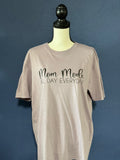 Mom Mode All Day Everyday Graphic T-Shirt – Soft Purple Unisex Large – Cute Mom Life Tee