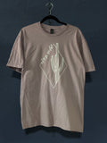 Title Stay Wild Triangle Cactus Graphic T-Shirt – Light Purple Unisex Large – Cute Aesthetic Tee