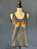 We Are on a Break #SummerBreak Tank Top – Grey Women’s XL – Summer Vacation Graphic Tank