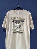 Hang In There It Gets Worse Frog Graphic T-Shirt – Tan Unisex XL – Funny Frog Tee