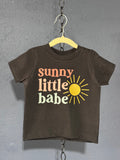 Sunny Little Babe Baby T-Shirt – 12 Months – Cute Sunshine Baby Graphic Tee