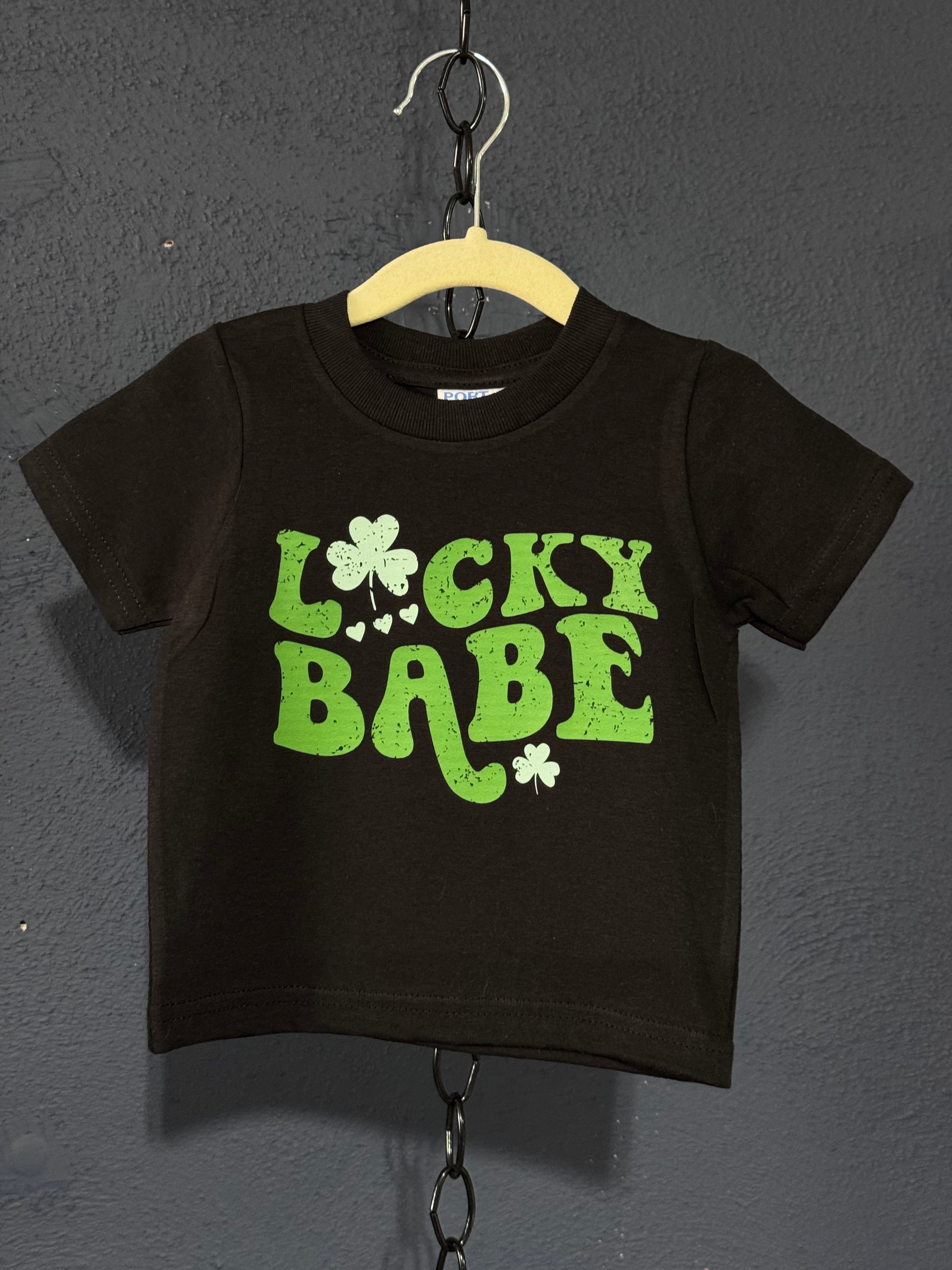 Lucky Babe Baby T-Shirt – 6 Months – Cute St. Patrick’s Day Baby Tee