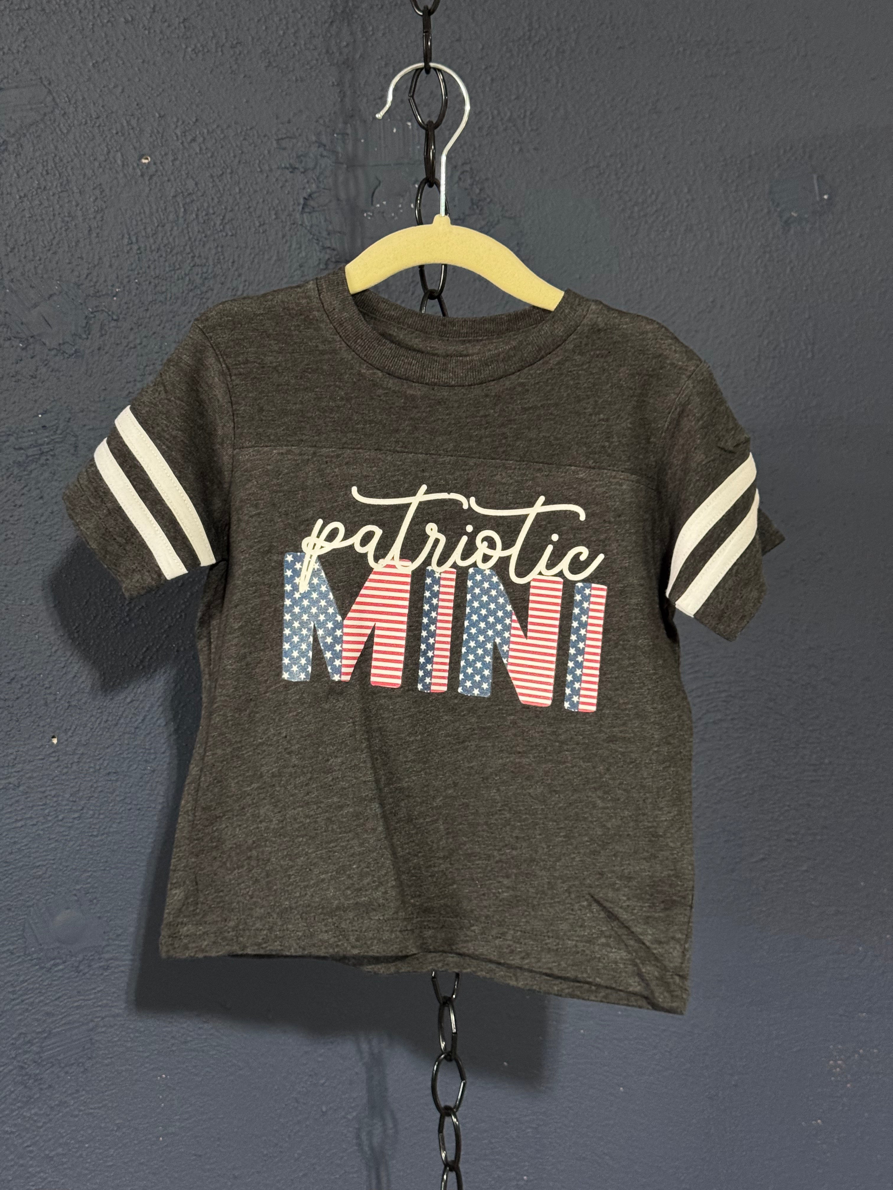 Patriotic Mini Toddler T-Shirt – Size 2T – Cute Fourth of July Kids Tee