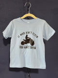 If Mud Ain’t Flying You Ain’t Trying Toddler T-Shirt – Size 3T Blue – Kids Four Wheeler Graphic Tee