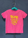 Tropic Like It’s Hot Toddler T-Shirt – Size 4T Hot Pink – Fun Summer Kids Graphic Tee