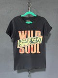 Wild Soul Tiger Kids T-Shirt – Youth Medium Black V-Neck – Retro Animal Graphic Tee