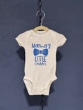 Mama’s Little Man Onesie – White 3 Month Infant – Cute Baby Graphic Onesie