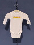 Wildcats Logo Onesie – White 3 Month Infant – School Spirit Baby Graphic Onesie