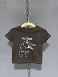 Silly Goose Honk Honk Tee – Brown 0-3 Month Infant – Funny Baby Graphic T-Shirt