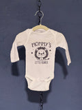 Mommy’s Little Roarer Onesie – White 0-3 Month Infant – Cute Baby Graphic Onesie