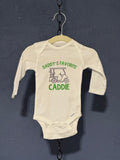 Daddy’s Favorite Caddie Onesie – White 3-6 Month Infant – Cute Baby Graphic Onesie