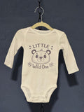 Little Wild One Bear Onesie – White 6 Month Infant – Cute Baby Graphic Onesie