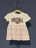 Football Wildcats Dress – White 6 Month Infant – Baby Girl Game Day Outfit