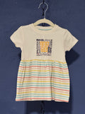 Wildcats Patch Dress – White 12 Month Infant – Striped Skirt Baby Dress