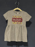 Wildcats Leopard Print Dress – Gray 18 Month Toddler – School Spirit Baby Dress