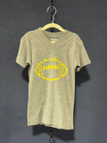 Game Day Football T-Shirt – Gray Youth Small – Yellow Football Graphic Tee