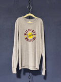Wildcats Wrestling Long Sleeve Tee – Gray Youth Medium – Circle Paw Graphic